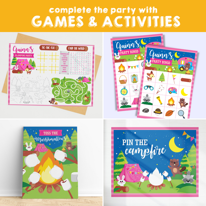 Glamping Party Games and Activities