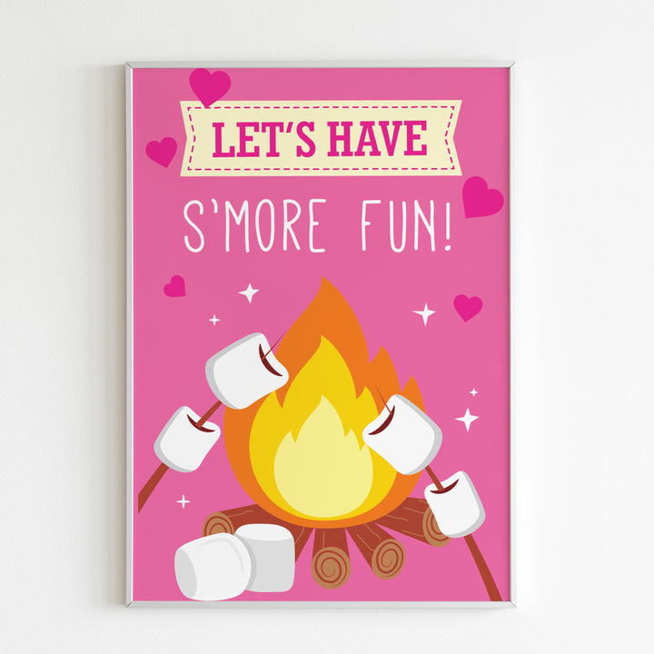 Glamping Smore Fun Party Sign