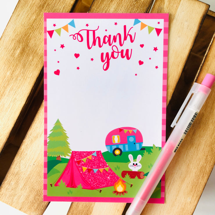 Glamping Thank You Card