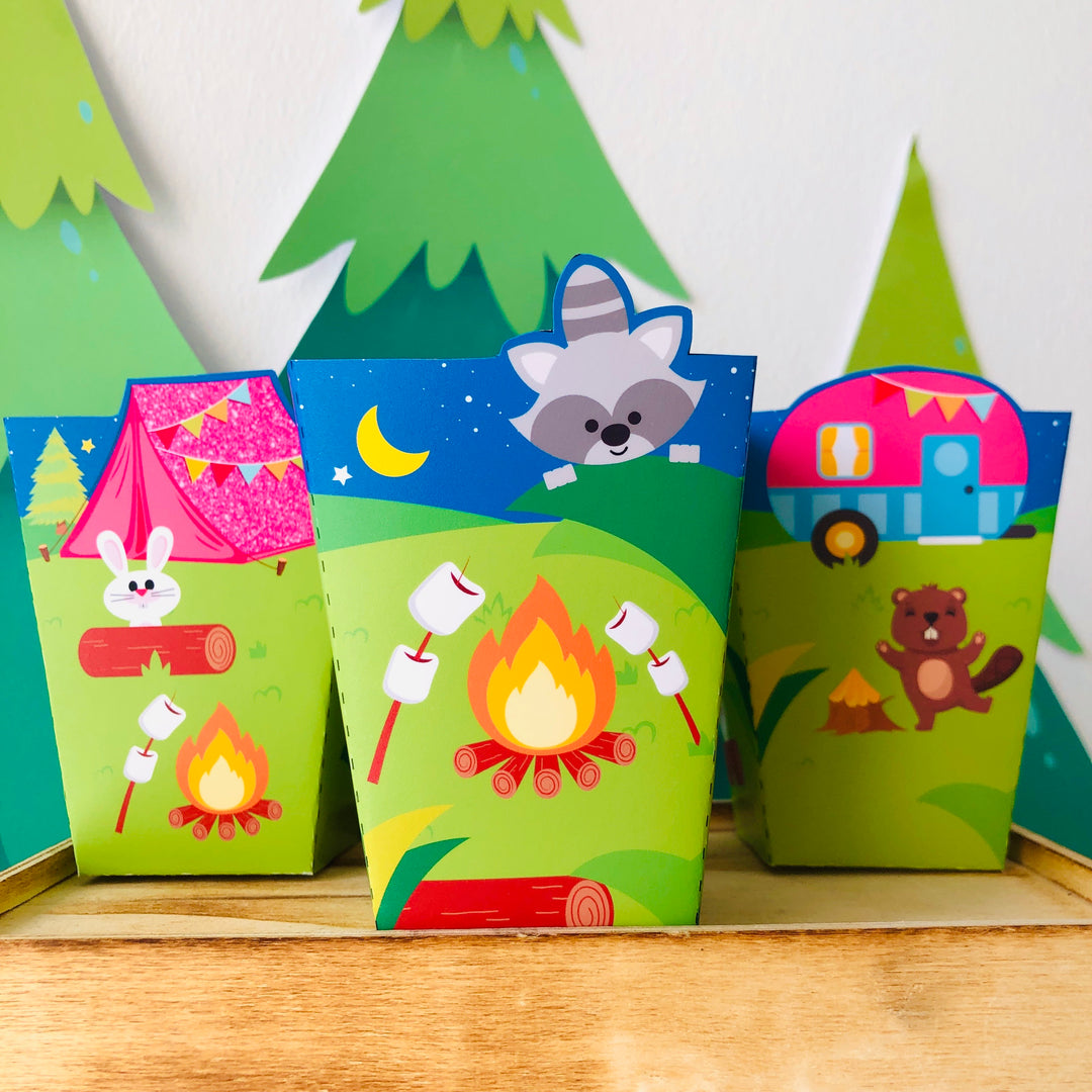 Glamping Woodland Animals Snack Box