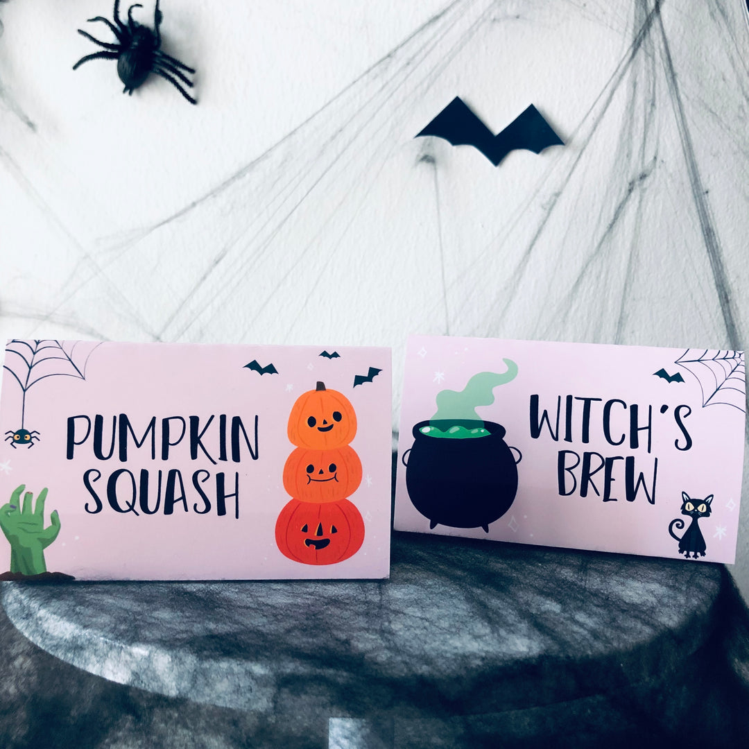 Halloween Food Labels