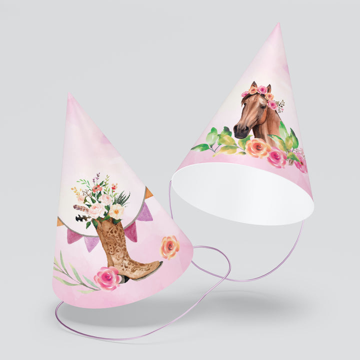 Cowgirl Horse Party Hats