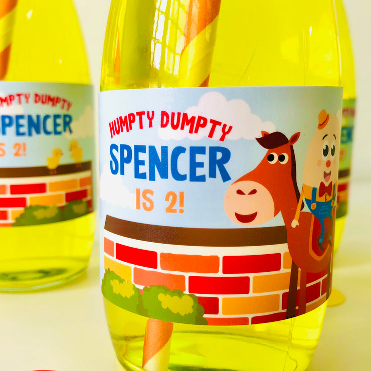 Humpty Dumpty Bottle Labels