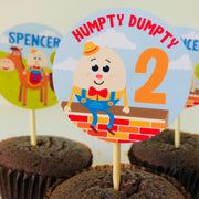 Humpty Dumpty Party Cupcake Topper