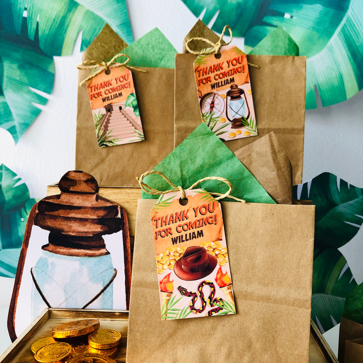 Indiana Jones Favor tags