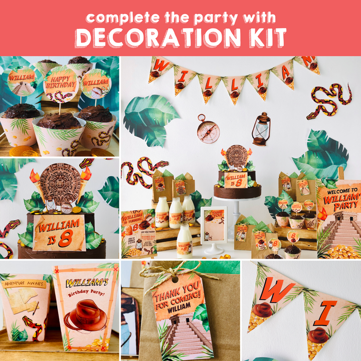 Indiana Jones Party Decorations Kit