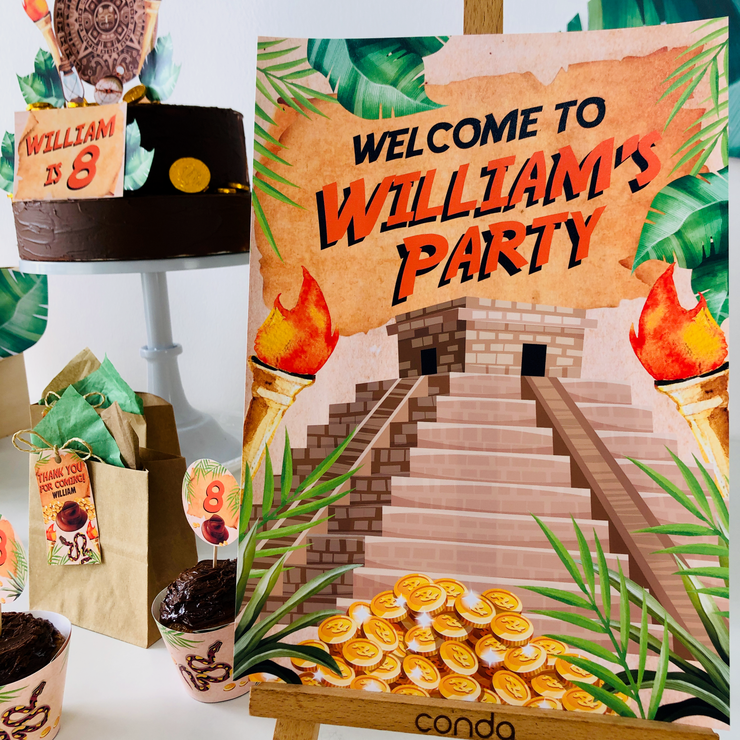 Indiana Jones Party Welcome Sign