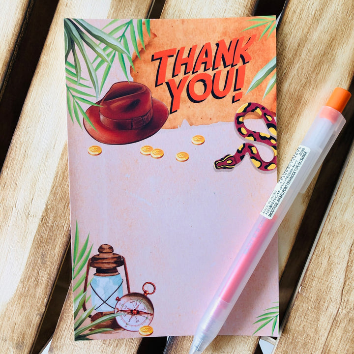 Indiana Jones Thank You Card