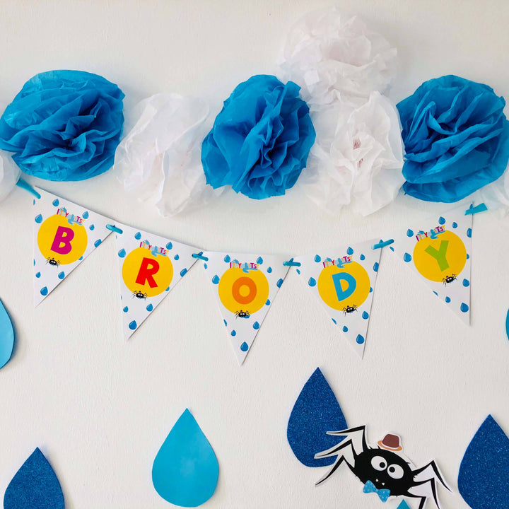 Itsy Bitsy Spider Birthday Banner