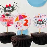 Itsy Bitsy Spider Cupcake Toppers