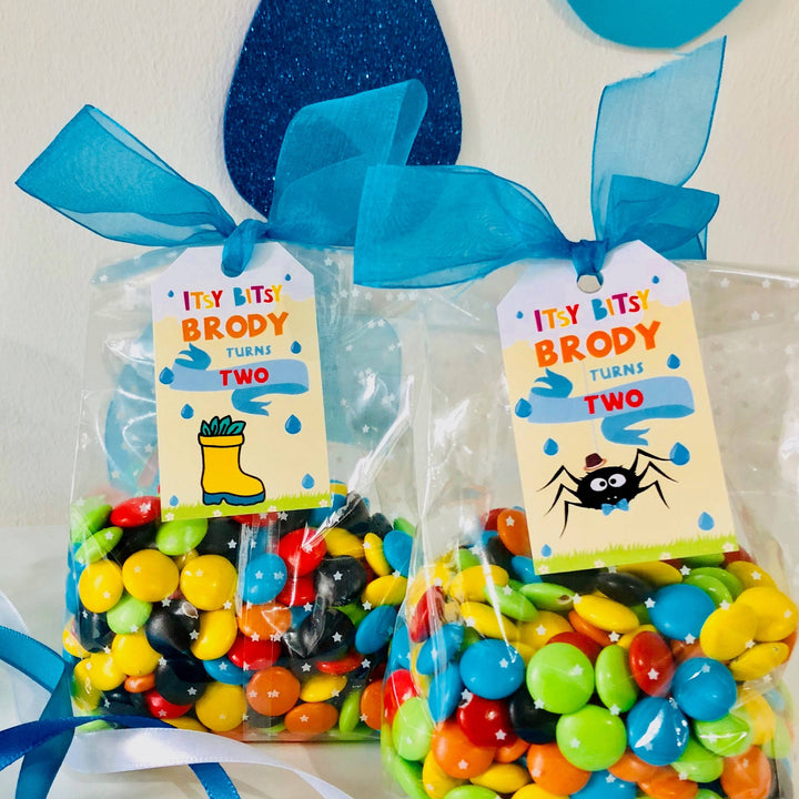 Itsy Bitsy Spider Party Favor Tags