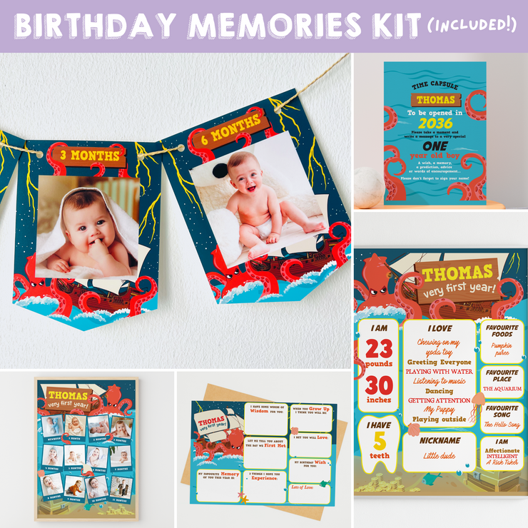 Kraken Birthday Memories Kit