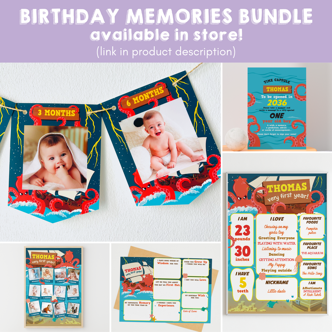 Kraken Full Birthday Memories Bundle