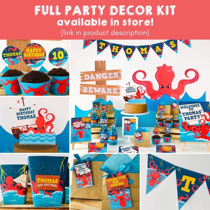 Kraken Full Party Decor Kit