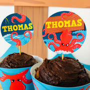 Kraken Octopus Cupcake Toppers