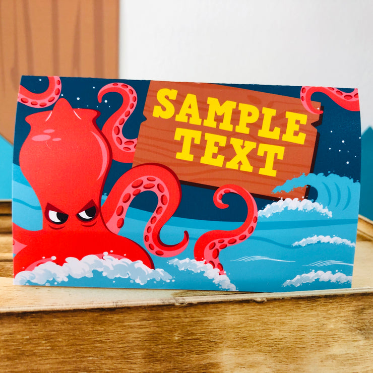 Kraken Octopus Food Card