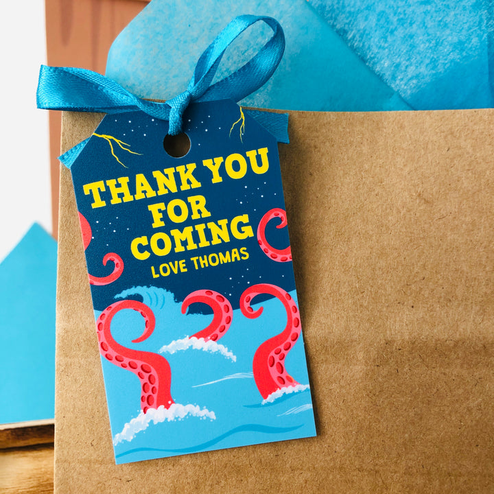 Kraken Octopus Gift Tag