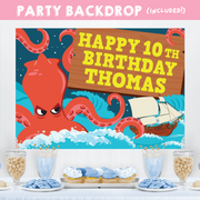 Kraken Party Backdrop