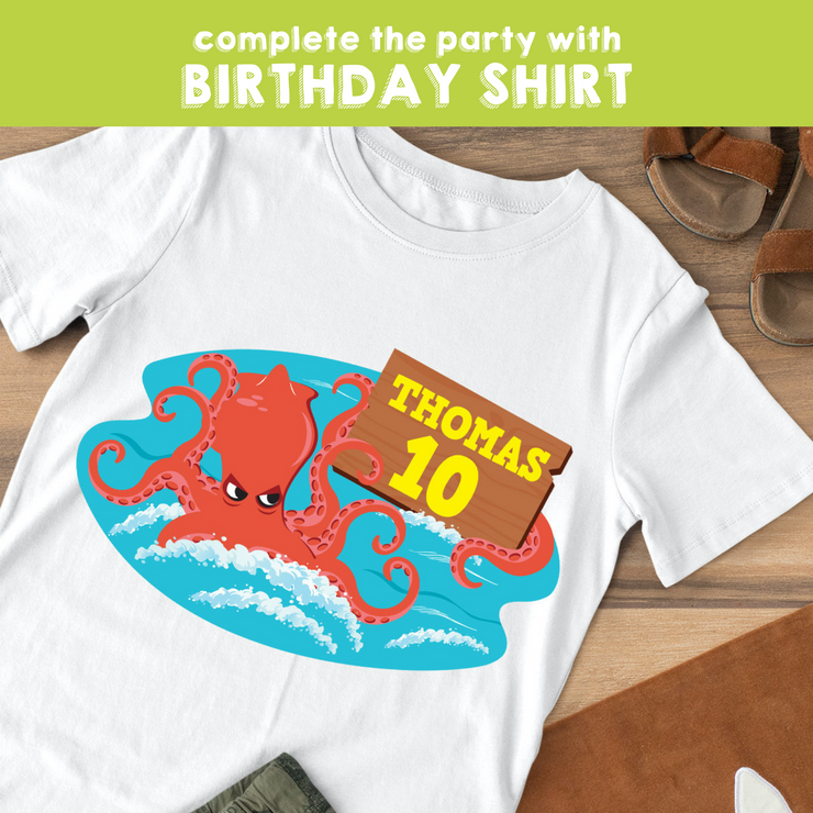 Kraken Party Birthday Shirt