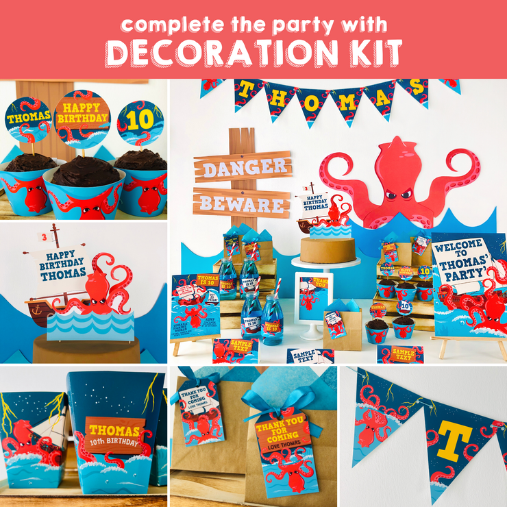 Kraken Party Decoration Kit