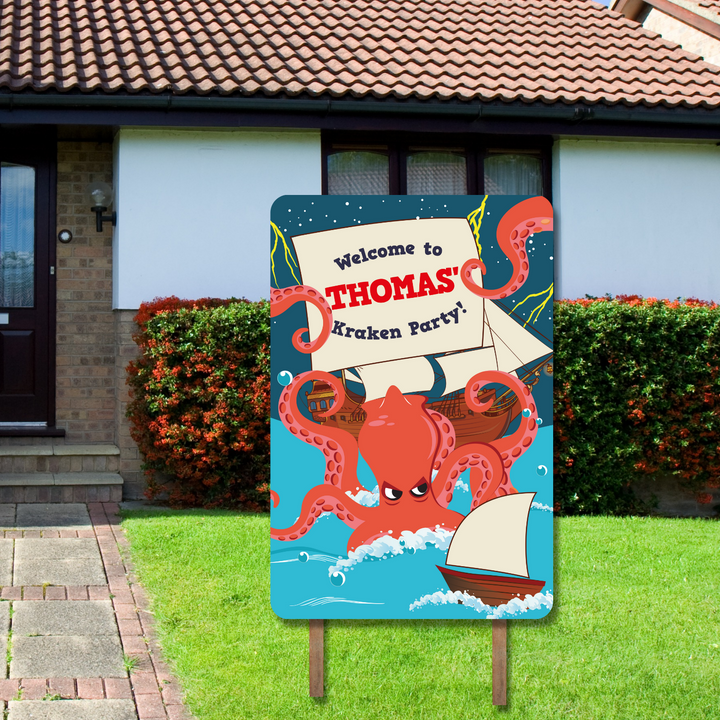 Kraken Party Yard Sign