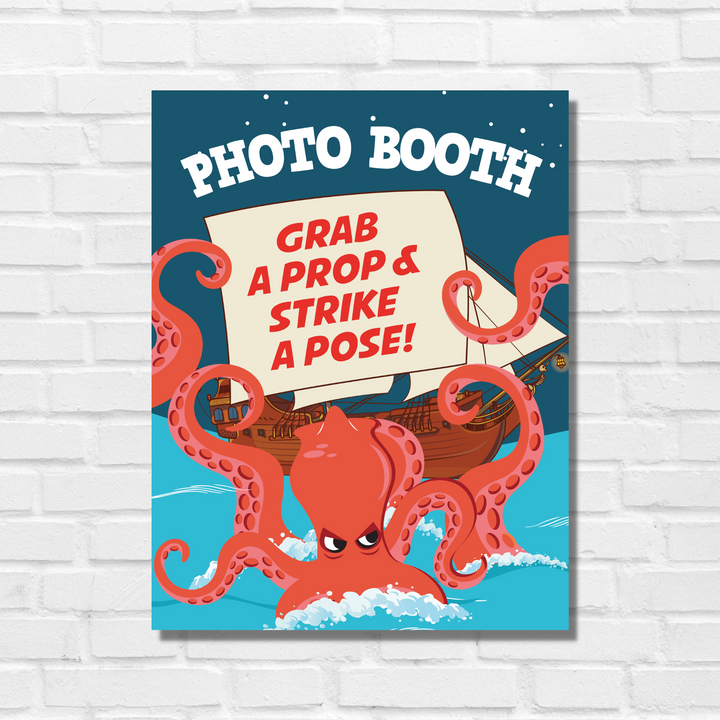 Kraken Photo Booth Display Sign