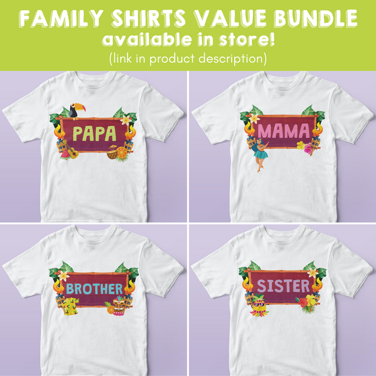 Luau Family Shirts Value Bundle
