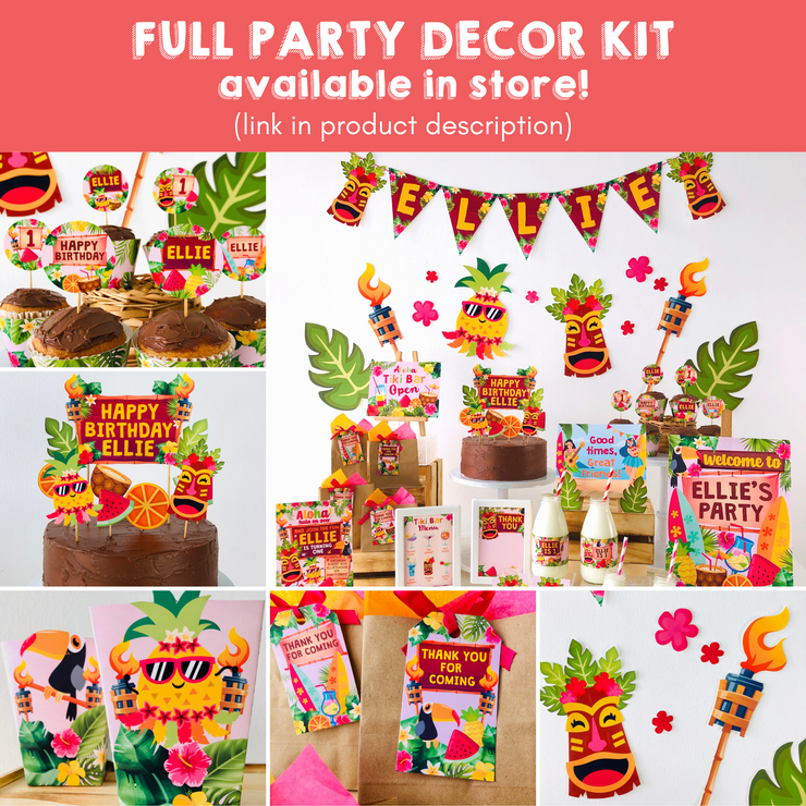 Luau Full Party Decor Kit