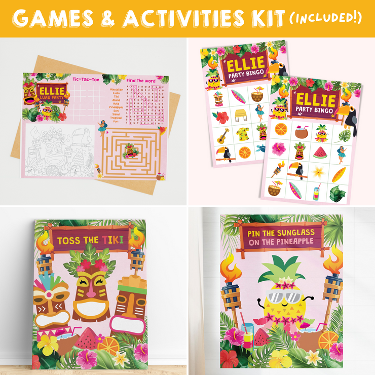Luau Party Games and Activities Kit