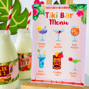 Luau Tiki Bar Menu