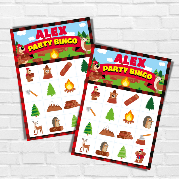 Lumberjack Party Games &amp; Activities Printable Kit | Pigsy Party ...