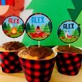 Lumberjack Cupcake Toppers Printable | Pigsy Party – PigsyParty