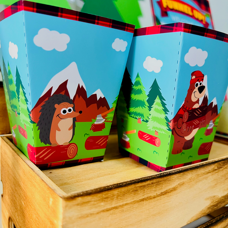 Lumberjack Favor Boxes