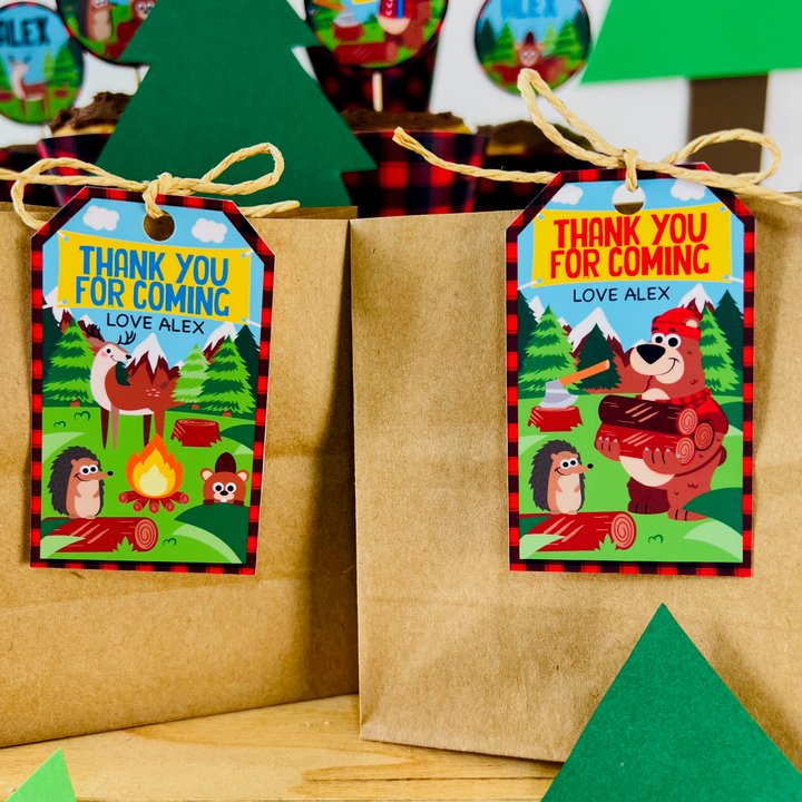 Lumberjack Favor Tags