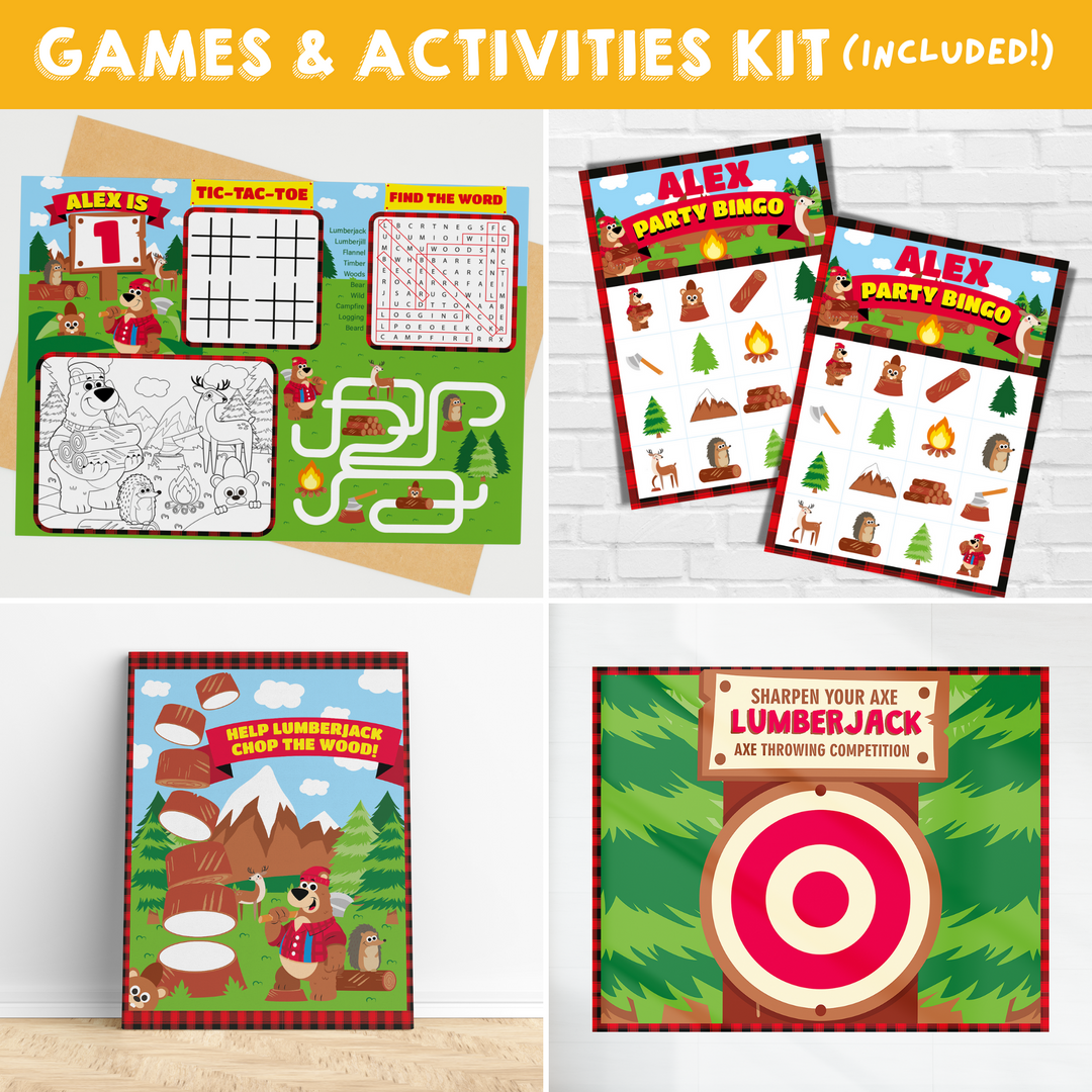 Lumberjack Games and Activities Kit