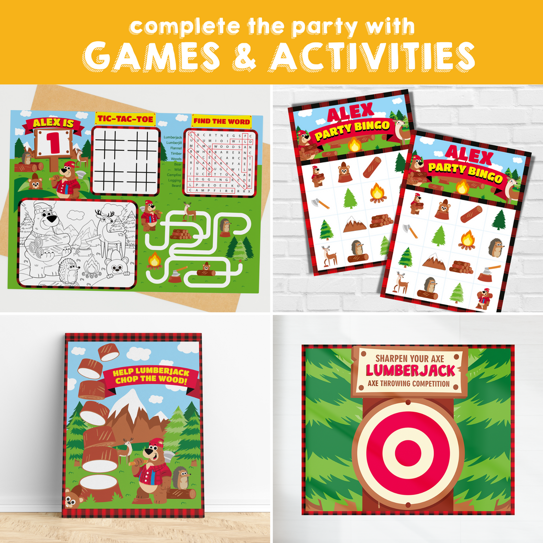 Lumberjack Full Games and Activities Kit