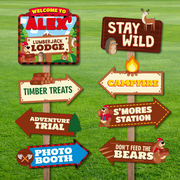 Lumberjack Party Directional Signs Pack