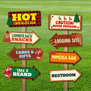 Lumberjack Party Directional Signs