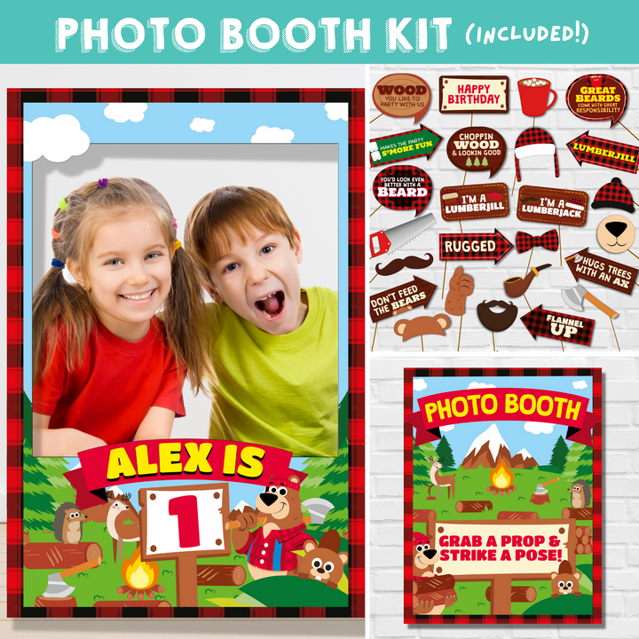 Lumberjack Photo Booth Kit