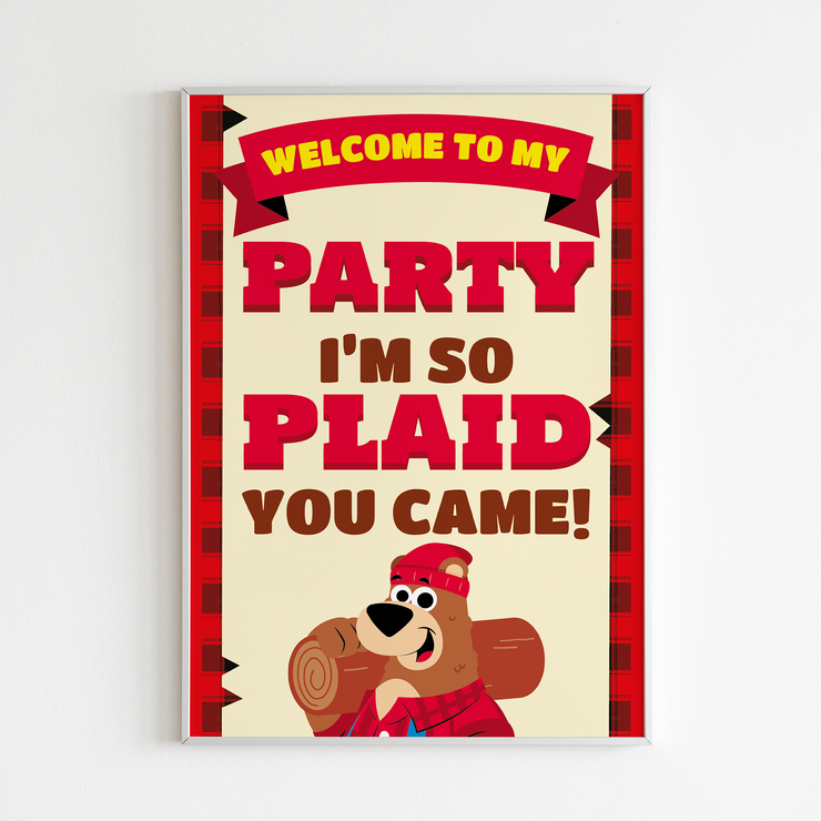 Lumberjack Poster 'Party Plaid'