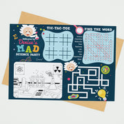 Mad Science Coloring Place Mat