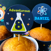 Mad Science Cupcake Toppers