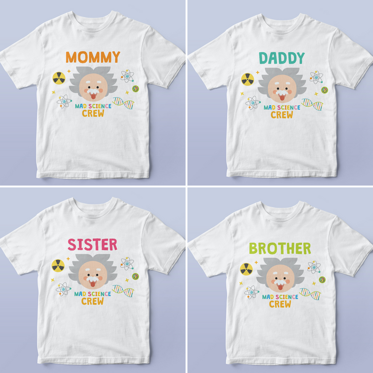 Mad Science Family Birthday Shirts