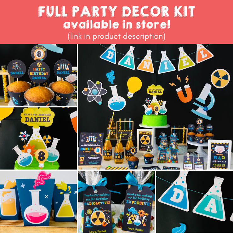 Mad Science Full Party Decor Kit
