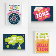 Mad Science Party Decoration Signs Bundle