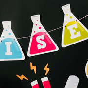 Mad Science Pink Birthday Banner