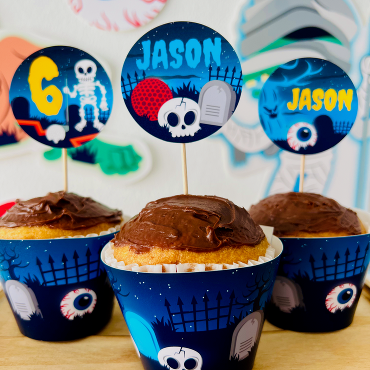 Monster Mini Golf Cupcake Toppers