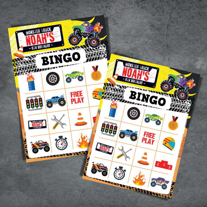 Monster Truck Bingo