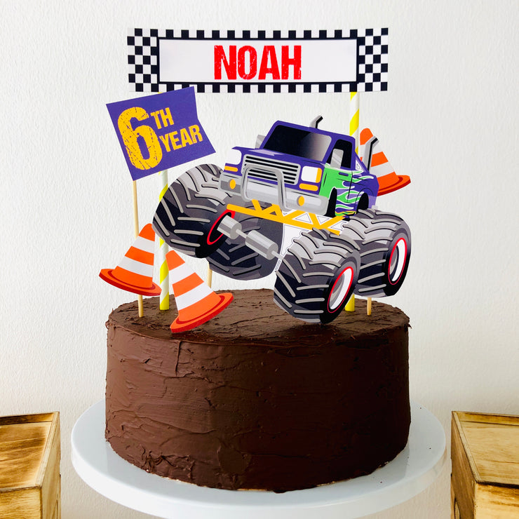 Monster Truck Birthday Cake