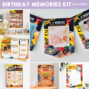 Monster Truck Birthday Memories Kit